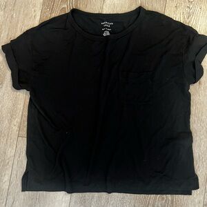 American Eagle Outfitters Black Short Sleeve Tee